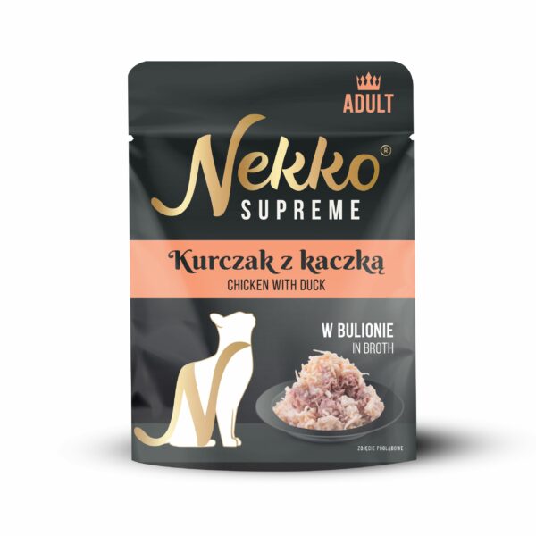 NEKKO SUPREME Adult Kurczak z Kaczką w bulionie 70g
