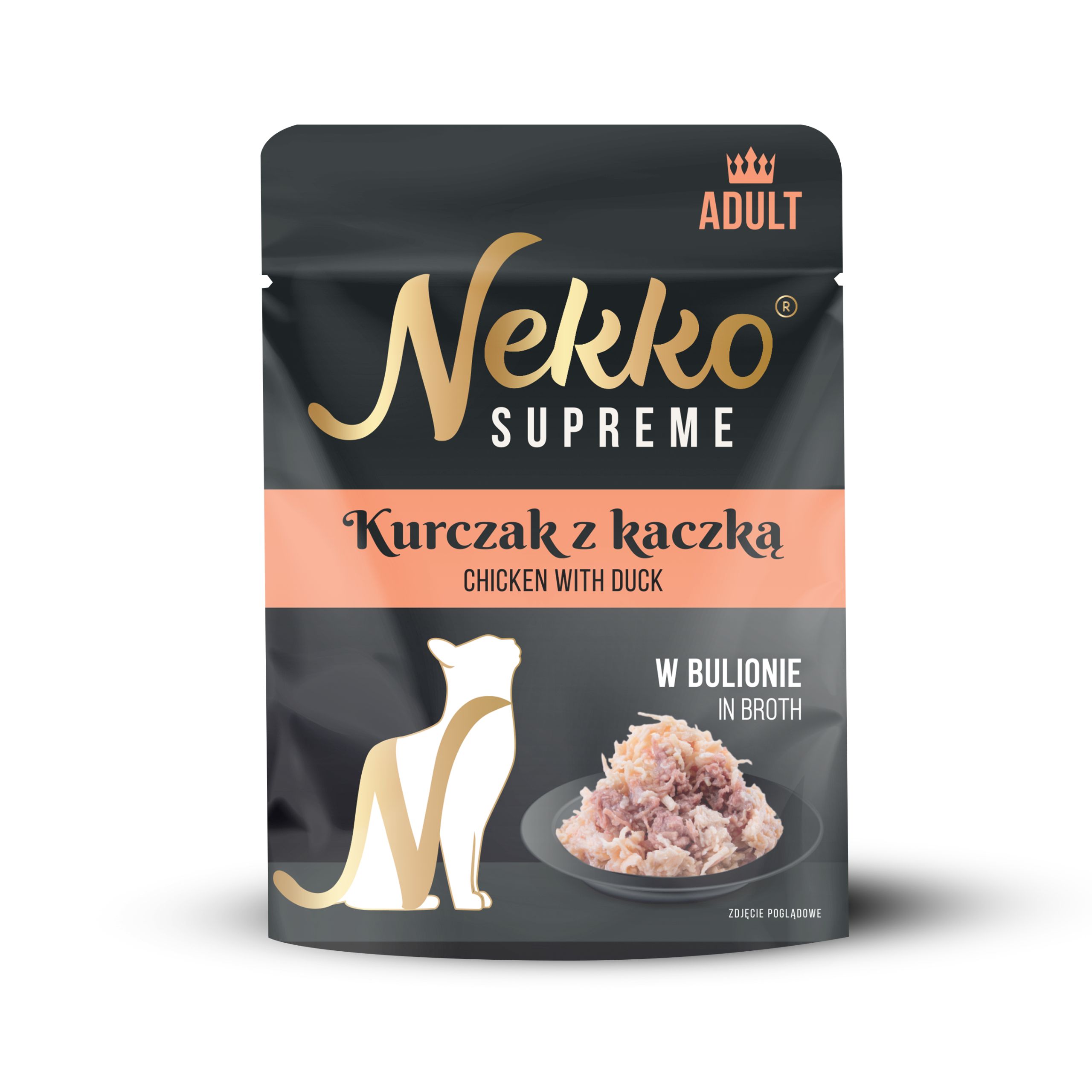 NEKKO SUPREME Adult Kurczak z Kaczką w bulionie 70g