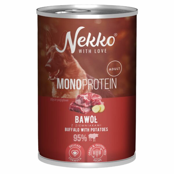 NEKKO Mono Adult Bawół z ziemniakami 400g