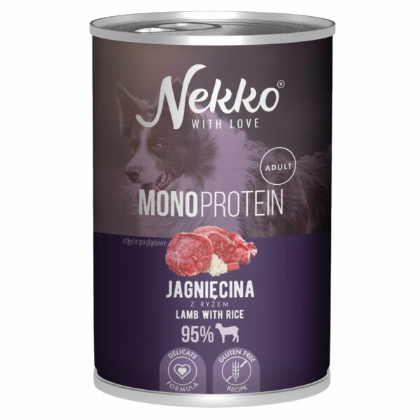 NEKKO Mono Adult Jagnięcina z ryżem 400g