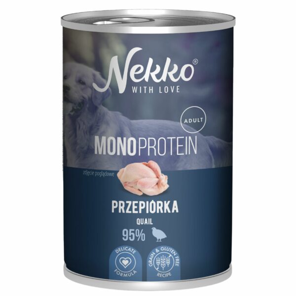 NEKKO Mono Adult Przepiórka 400g