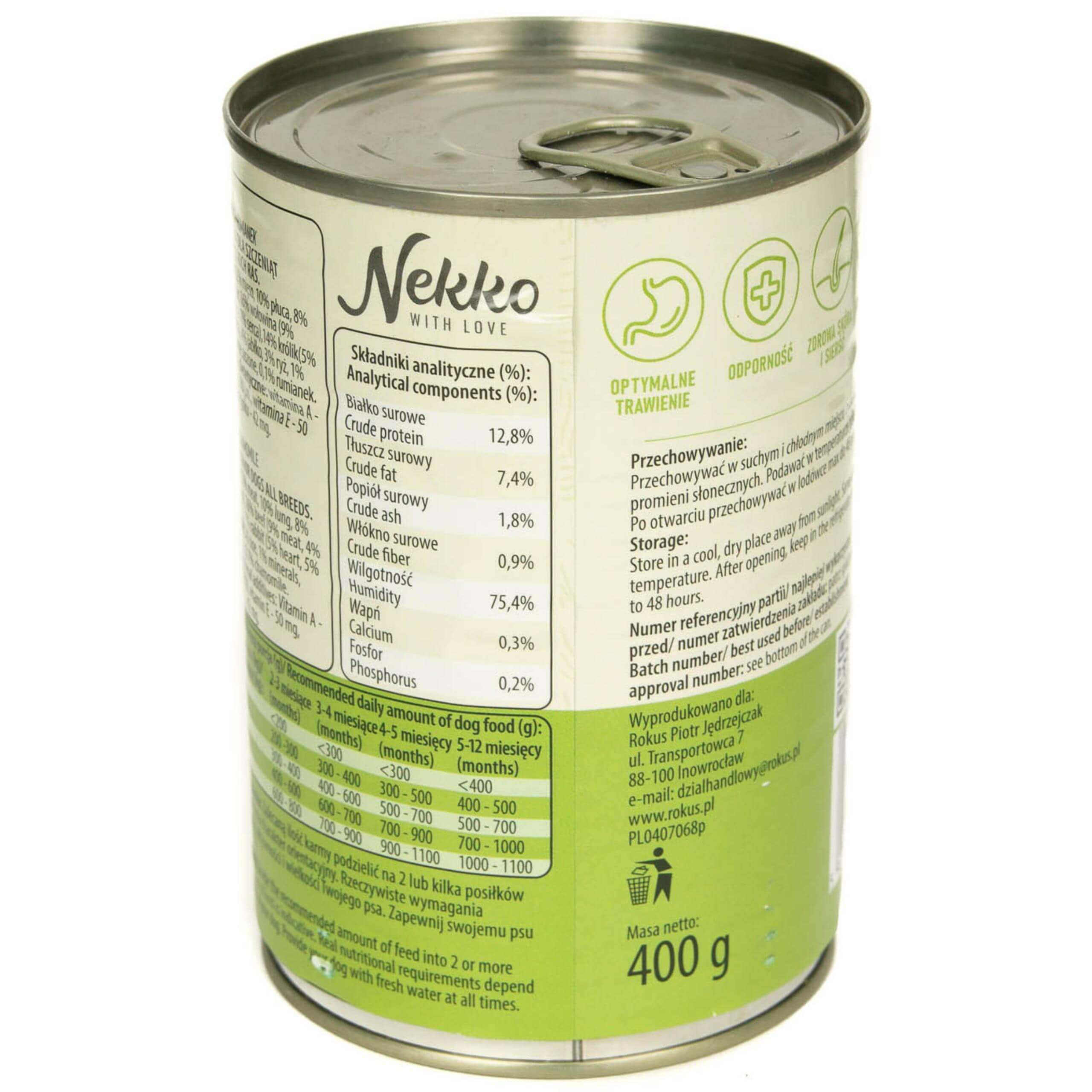 NEKKO Junior Królik Jabłko Rumianek