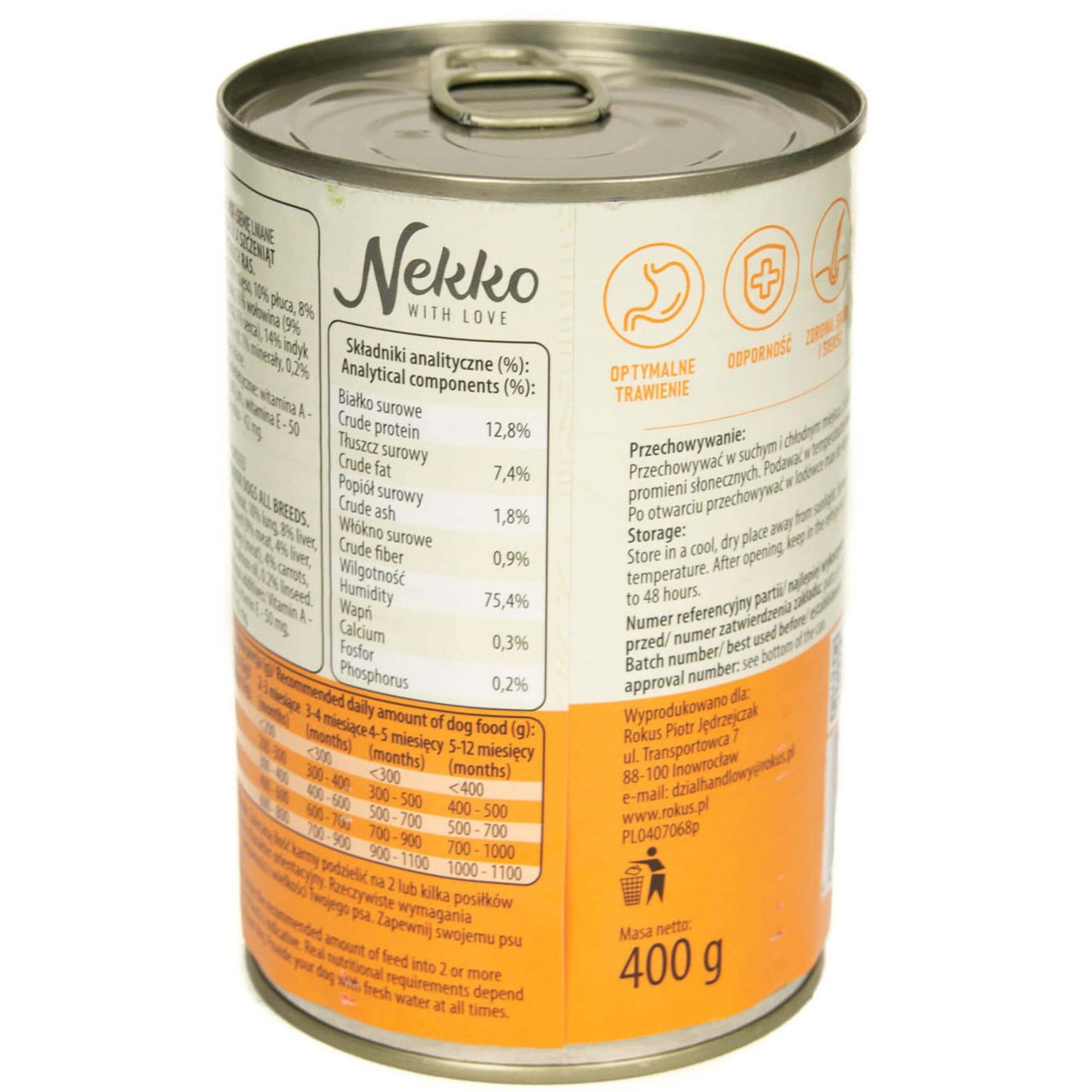 NEKKO Junior Indyk Marchewka Siemię lniane