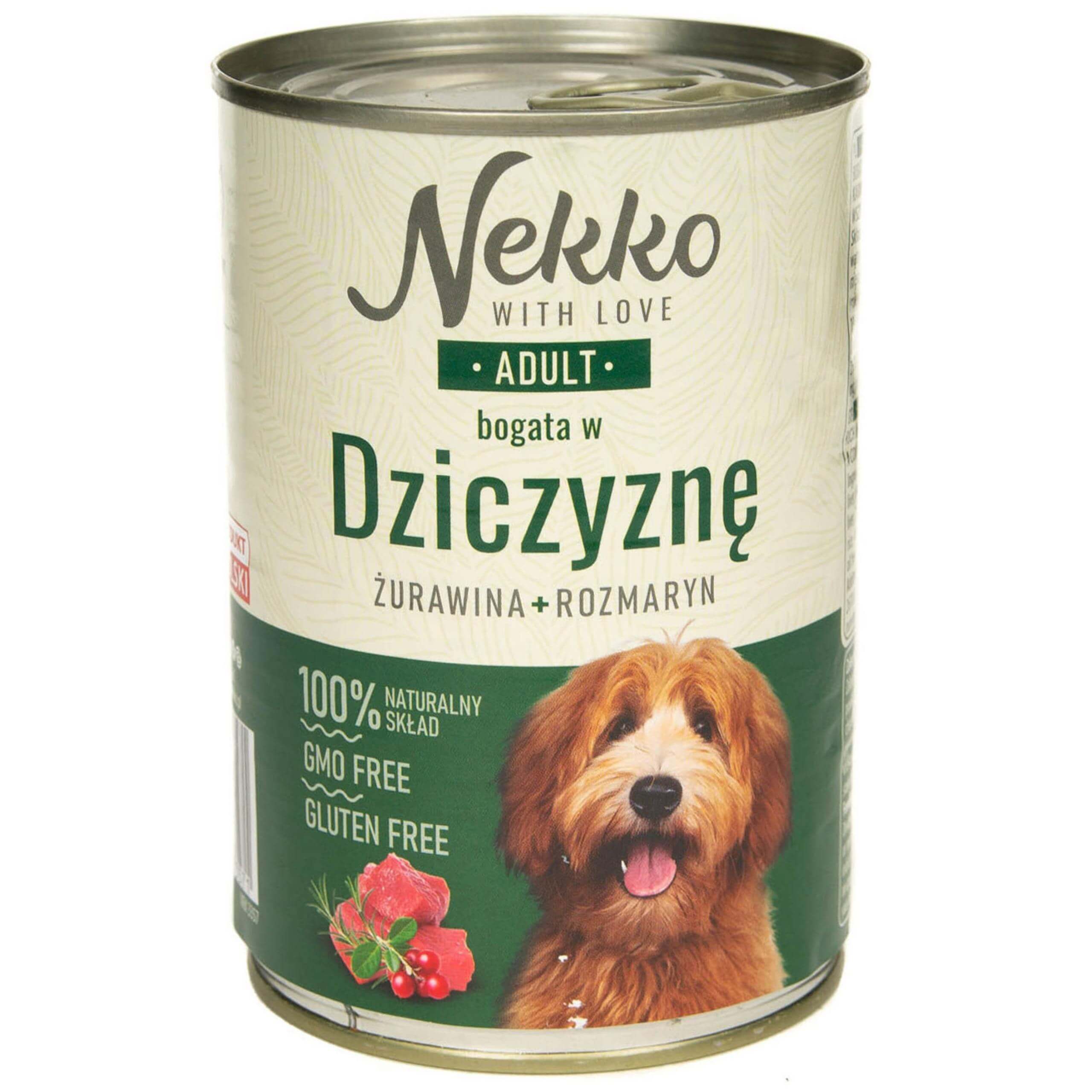 NEKKO Adult Dziczyzna Rozmaryn Żurawina
