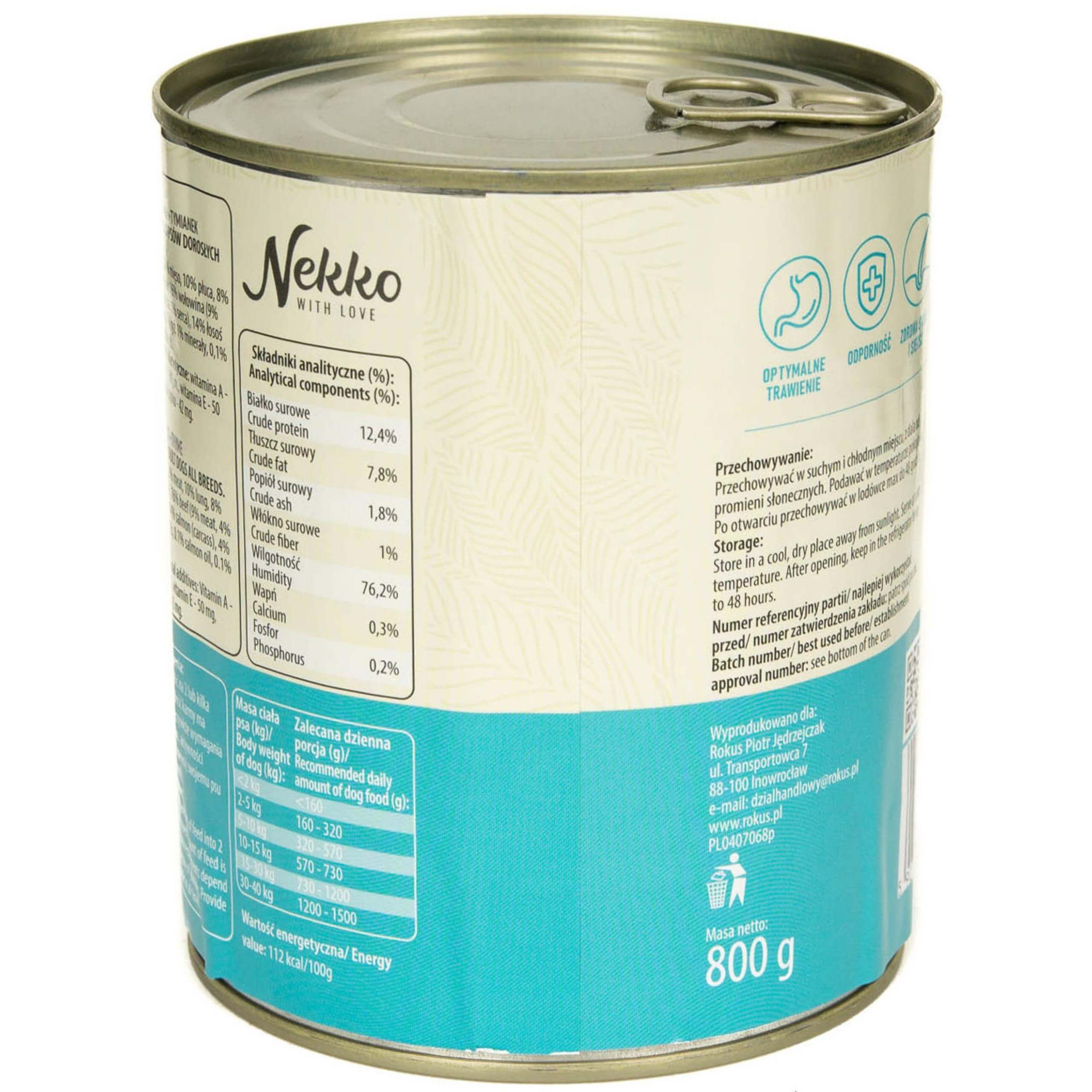 NEKKO Adult Łosoś Marchewka Tymianek