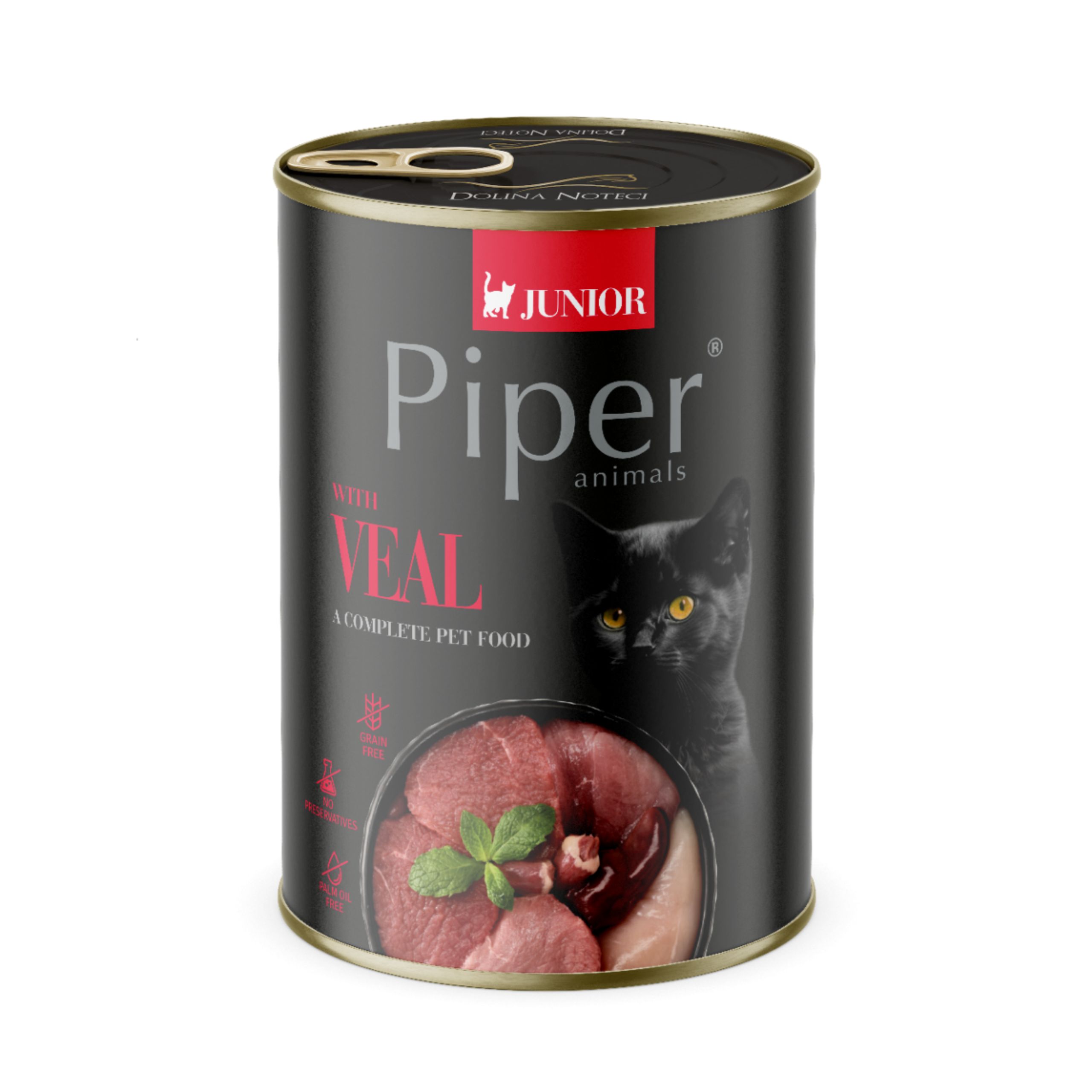 PIPER KOT JUNIOR puszka z cielęciną 400g
