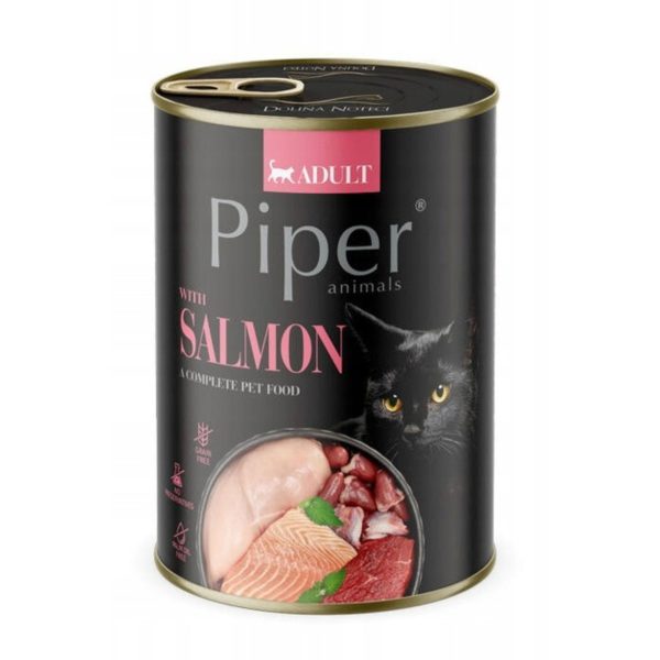 PIPER KOT puszka z łososiem 400g