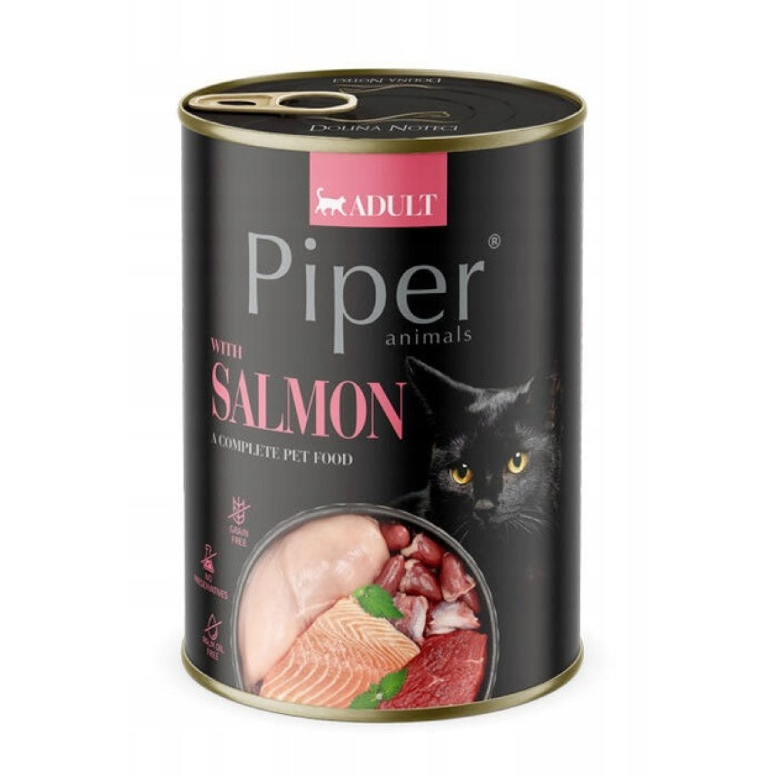 PIPER KOT puszka z łososiem 400g