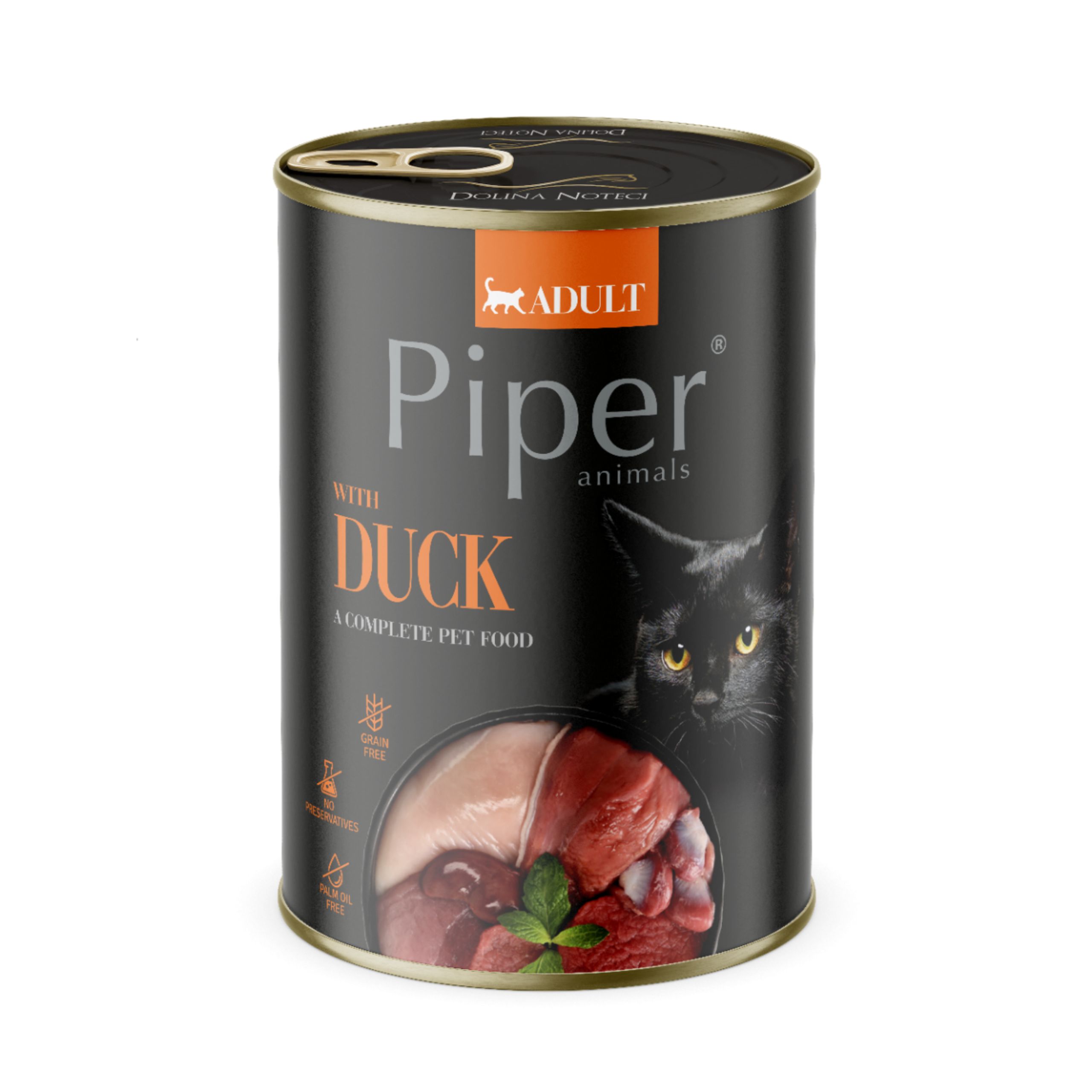PIPER KOT puszka z kaczką 400g