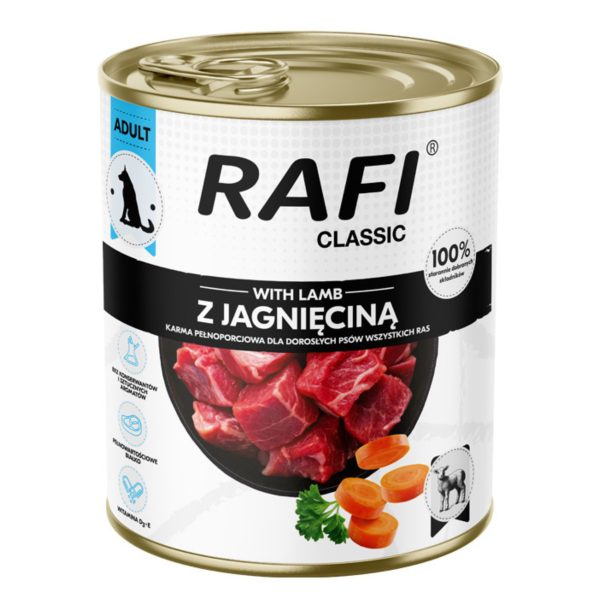 RAFI Classic z jagnięciną 800g