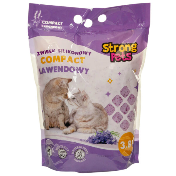 STRONG PETS Żwirek Silikonowy Compact Lawenda