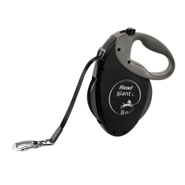Flexi Giant Black Edidion L taśma 8m do 50kg