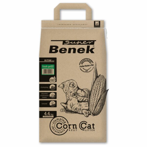 SUPER BENEK Corn Cat Świeża Trawa 7L