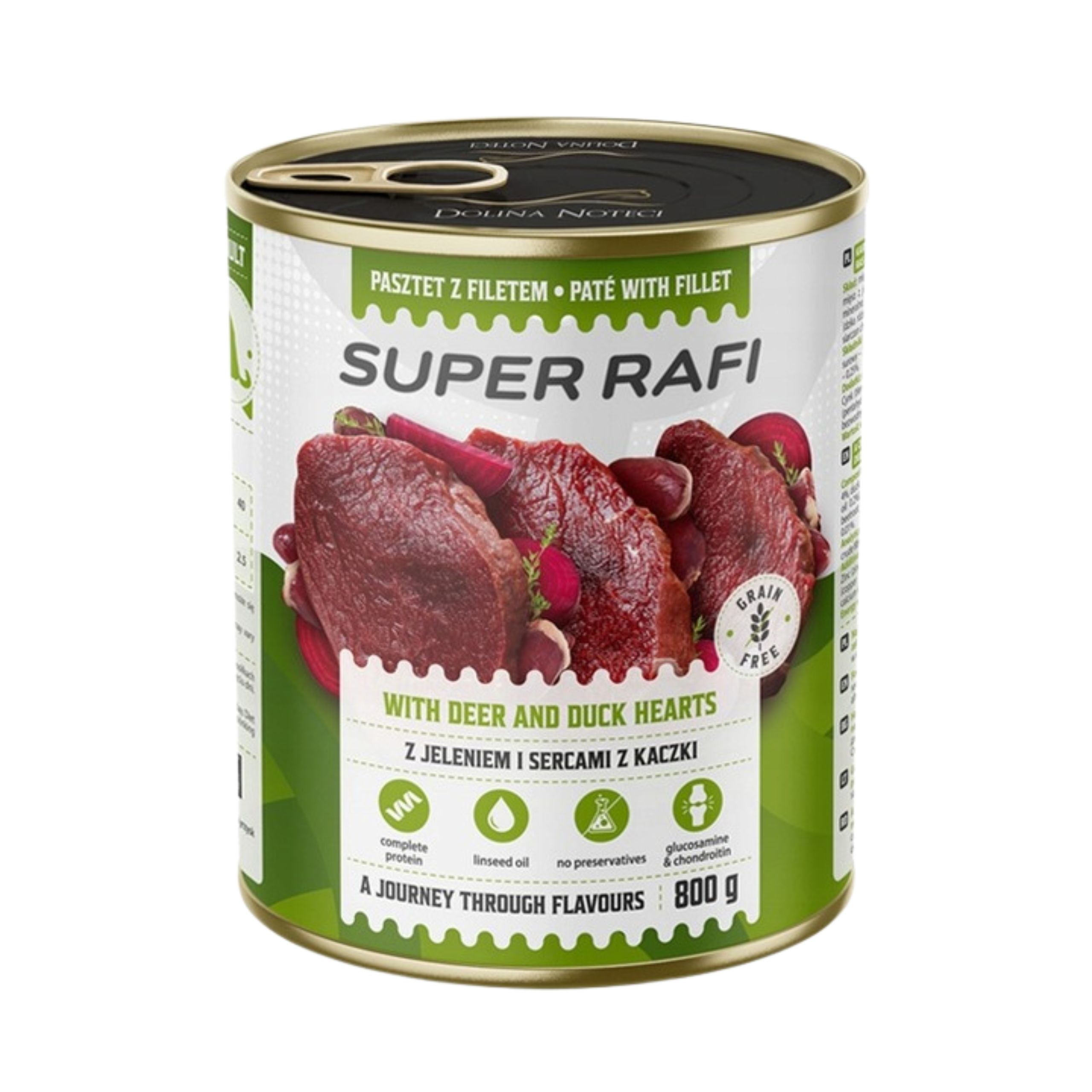 SUPER RAFI z Jeleniem i Sercami Kaczki 800g