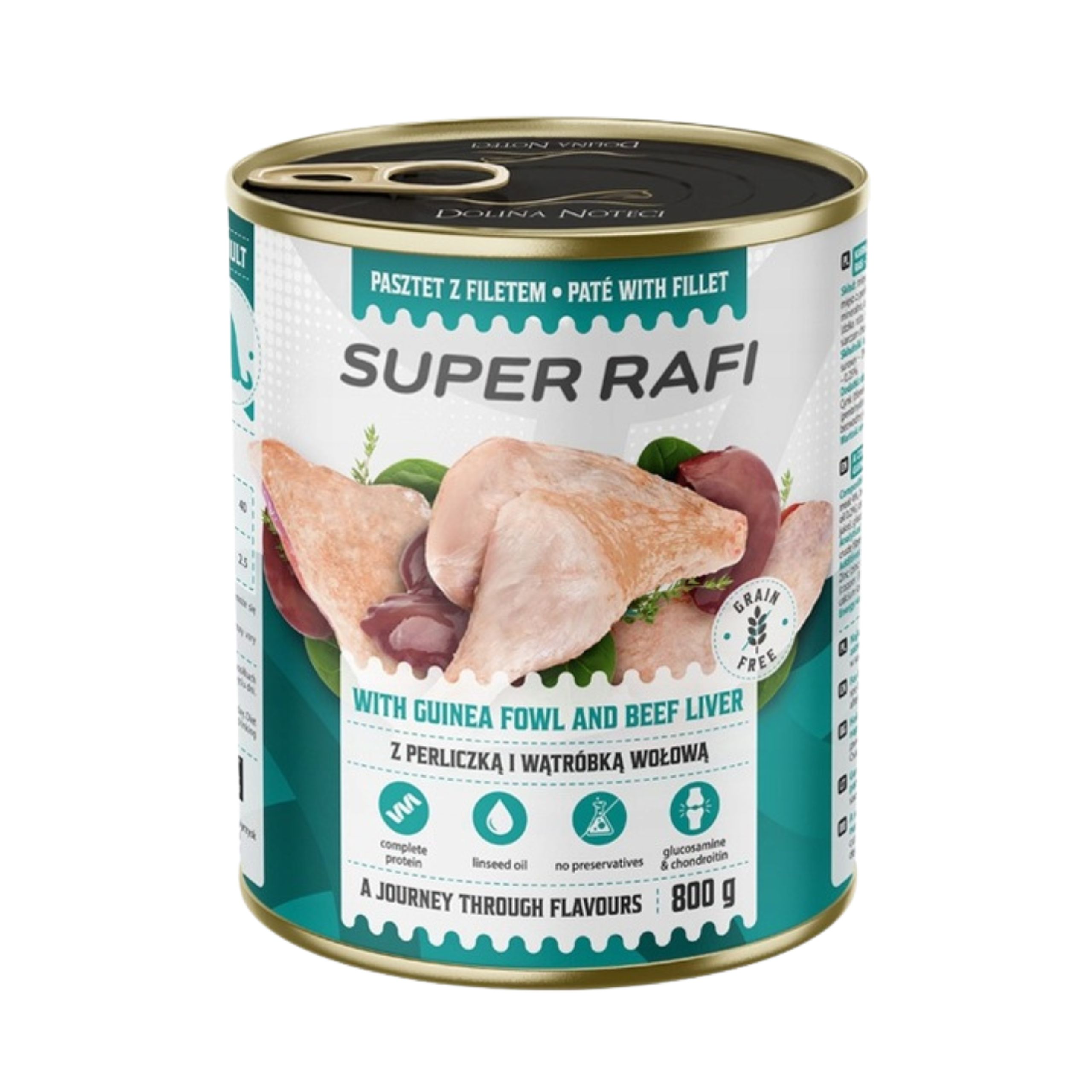 SUPER RAFI z Perliczką i Wątróbką Wołową 800g