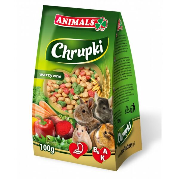 Animals Chrupki Warzywne dla gryzoni 100g