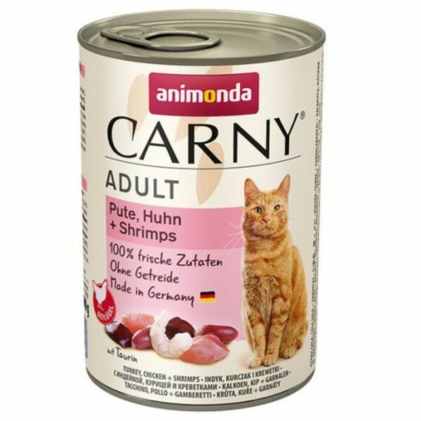 ANIMONDA Carny ADULT z indykiem kurczakiem i krewetkami 400g