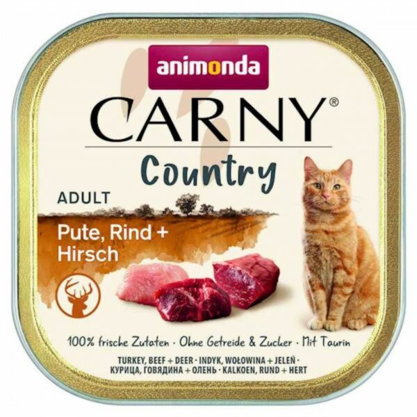 ANIMONDA Carny COUNTRY Adult z indykiem, wołowiną i jeleniem 100g