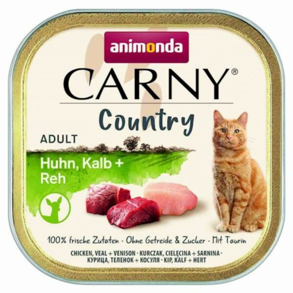 ANIMONDA Carny COUNTRY Adult z kurczakiem, cielęciną i sarniną 100g
