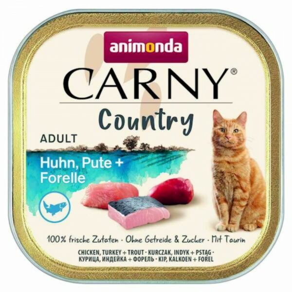 ANIMONDA Carny COUNTRY Adult z kurczakiem, indykiem i pstrągiem 100g