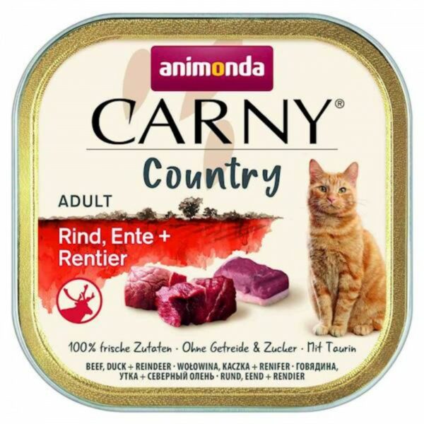 ANIMONDA Carny COUNTRY Adult z wołowiną, kaczką i reniferem 100g