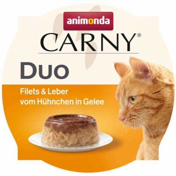 ANIMONDA Carny DUO filet i wątróbka z kurczaka w galaretce 70g