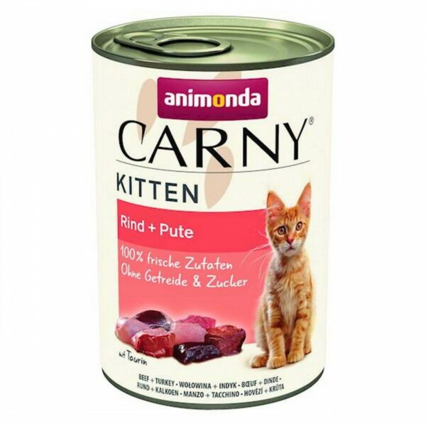 ANIMONDA Carny KITTEN z wołowiną ii indykiem 400g