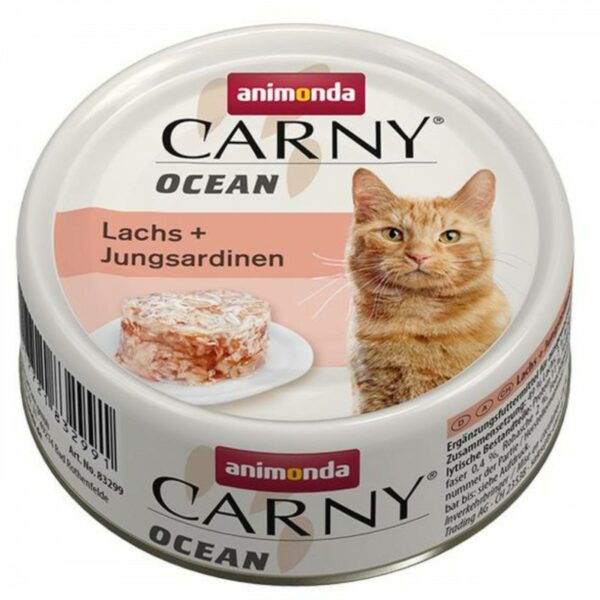 ANIMONDA Carny OCEAN z łososiem i młodymi sardynkami 80g