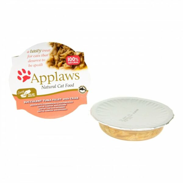 Applaws Filet z Tuńczyka z Krabem w wywarze 60g