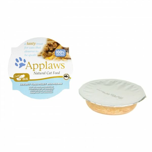 Applaws Filet z Tuńczyka z Krewetkami w wywarze 60g