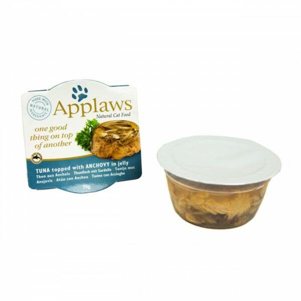 Applaws miseczka Filet z Tuńczyka z Anchois w galaretce 70g