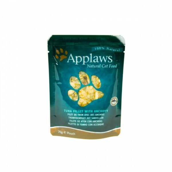 Applaws saszetka Filet z Tuńczyka z Anchois w wywarze 70g