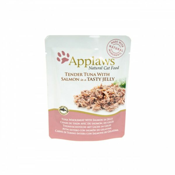 Applaws saszetka Filet z Tuńczyka z Łososiem w galaretce 70g