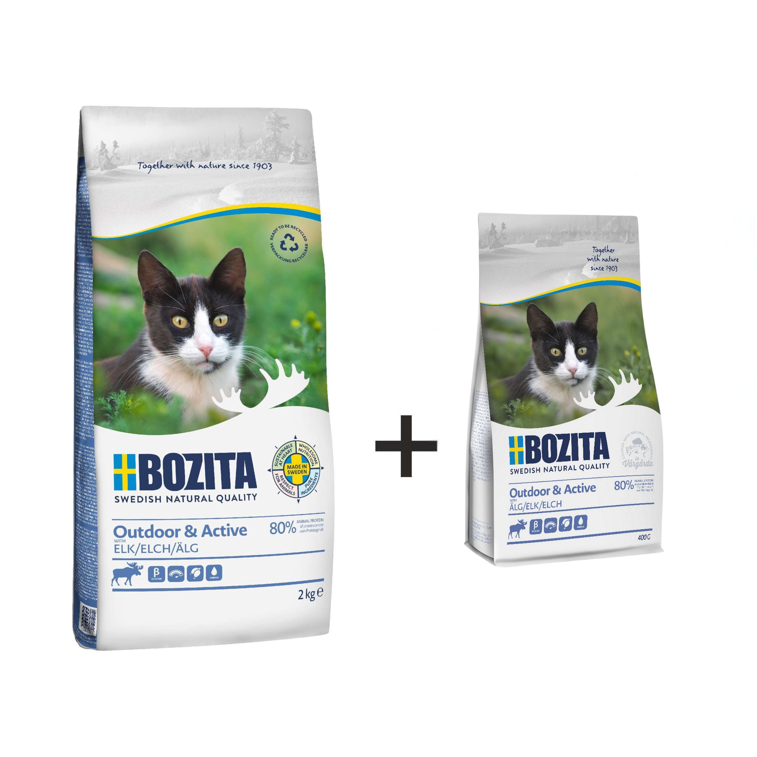 Bozita OUTDOOR & ACTIVE 2kg + 400g gratis