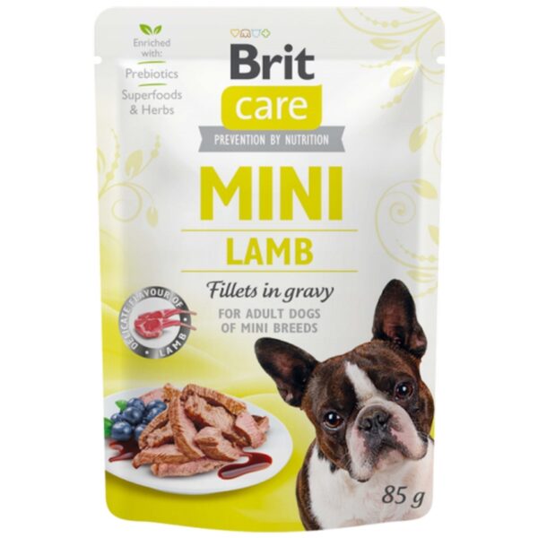 BRIT Care MINI Fillets in gravy Lamb 85g