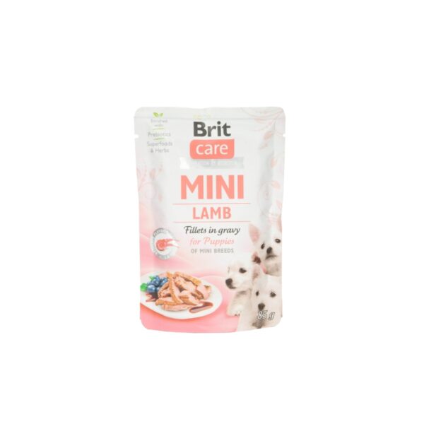 BRIT Care MINI Fillets in gravy Puppy Lamb 85g