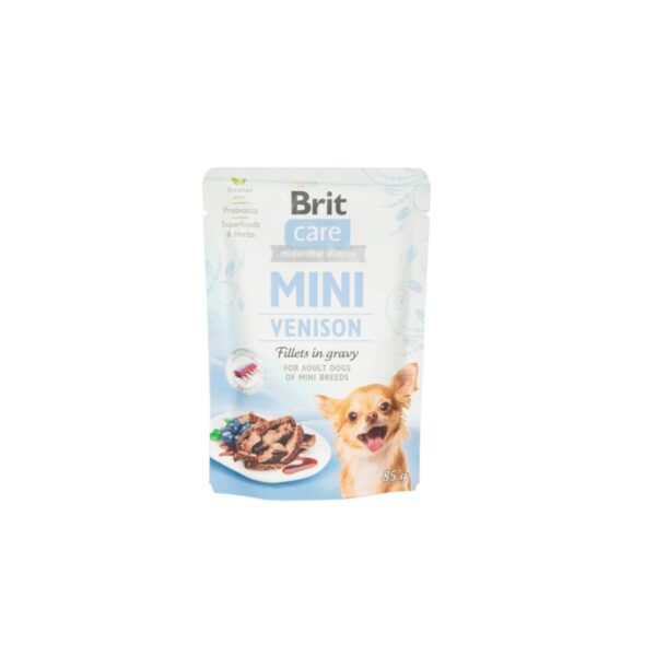 BRIT Care MINI Fillets in gravy Venison 85g