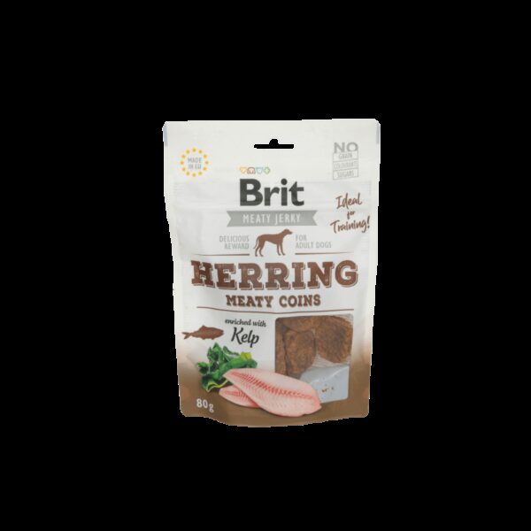 BRIT Jerky HERRING MEATY COINS 80g