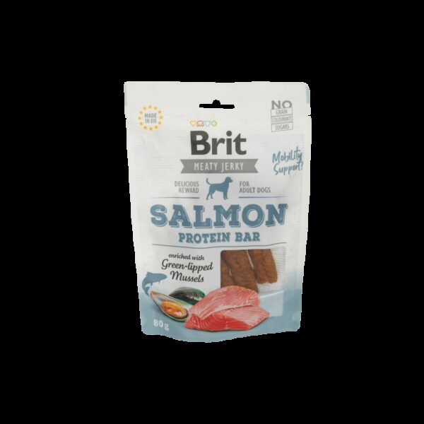 BRIT Jerky SALMON PROTEIN BAR 80g