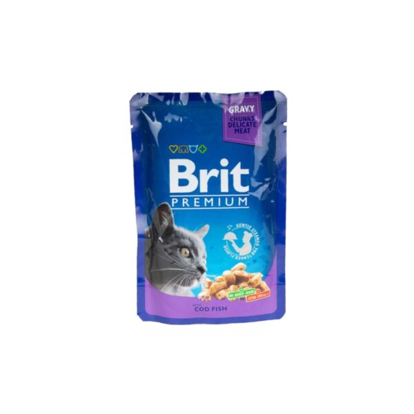 BRIT Premium saszetka COD FISH w sosie 100g