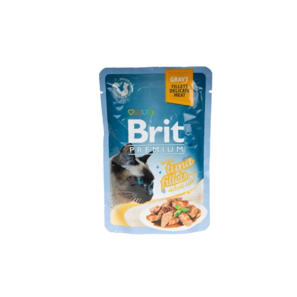 BRIT Premium saszetka FILLETS TUNA w sosie 85g