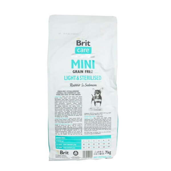 BRIT Care MINI Grain free LIGHT & STERILISED - obrazek 3