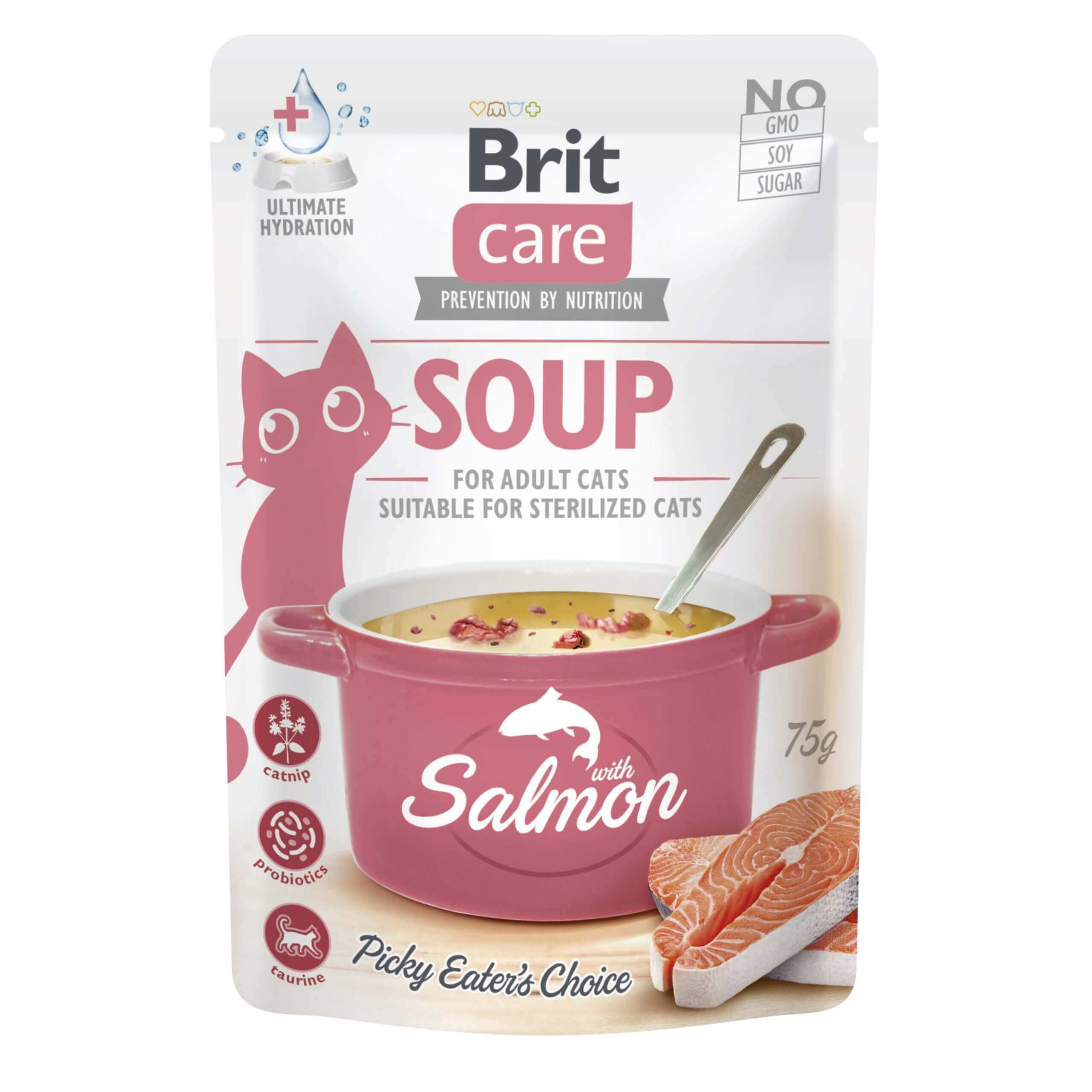 BRIT Care saszetka SOUP Salmon 75g