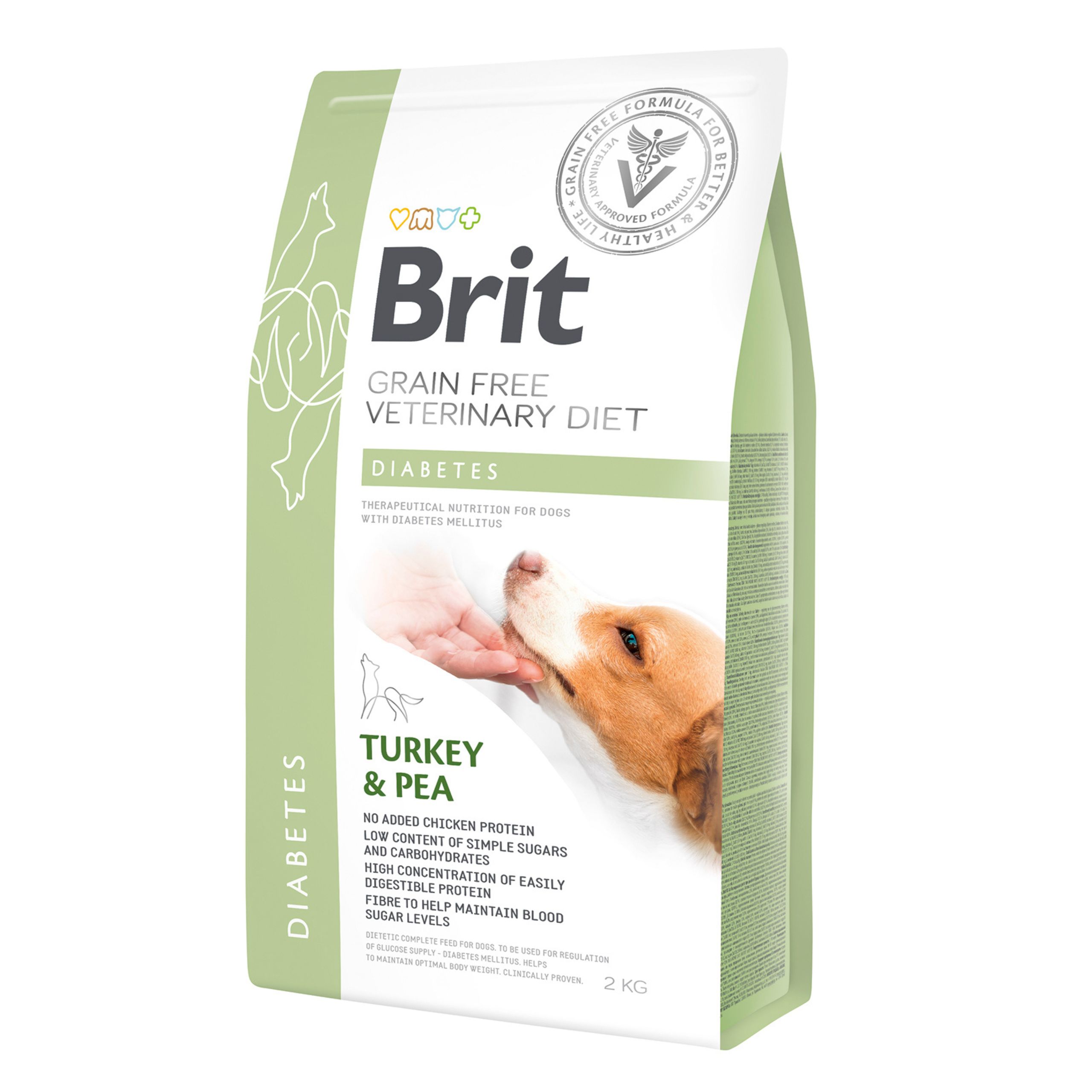BRIT Grain Free Veterinary Diet Dog Diabetes 2kg