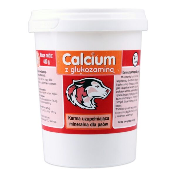 CAN-VIT PLUS/CALCIUM z glukozaminą - czerwony 400g