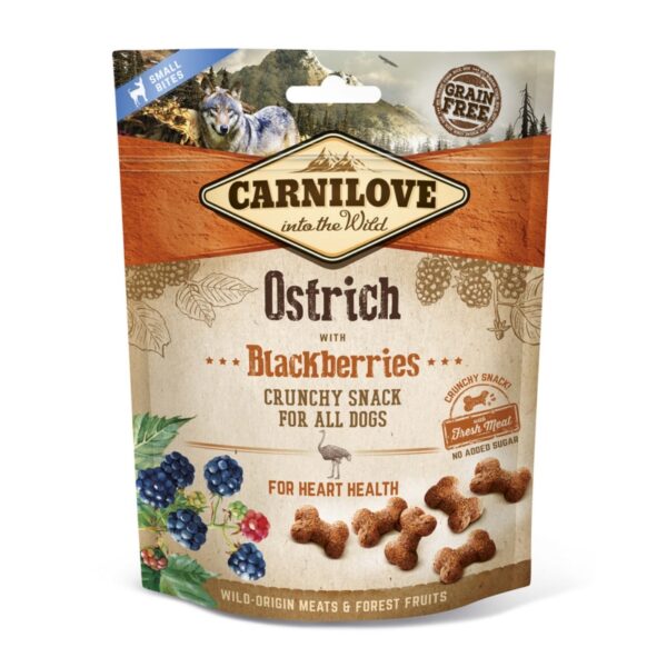 CARNILOVE Snack OSTRICH Blackberries 200g