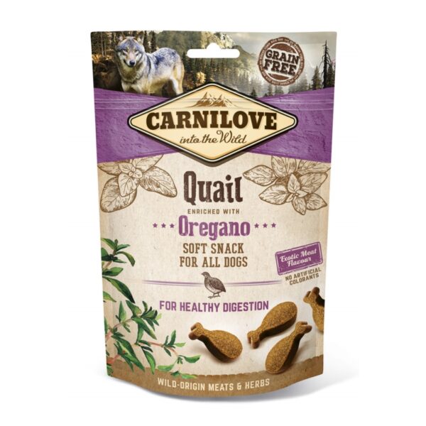 CARNILOVE Snack QUAIL Oregano 200g