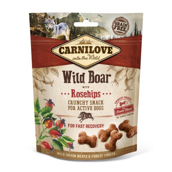 CARNILOVE Snack WILD BOAR Rosehips 200g