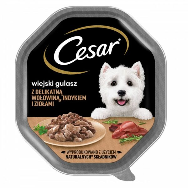CESAR z Wołowiną i Indykiem 150g