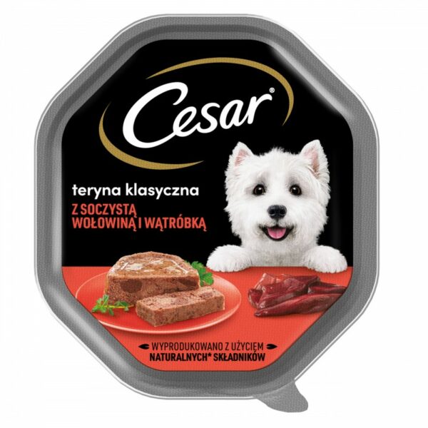 CESAR z Wołowiną i Wątróbką 150g